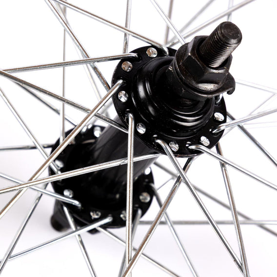 Tribal 18" Replacement Wheelset RHD - Black with Silver Spokes 16 Tooth