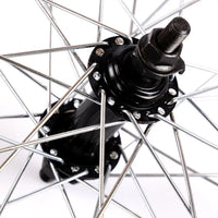 Tribal 18" RHD Wheelset - Black with Silver Spokes 16 Tooth
