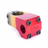 Front view of Cult Mind Control Rasta coloured stem on a white background