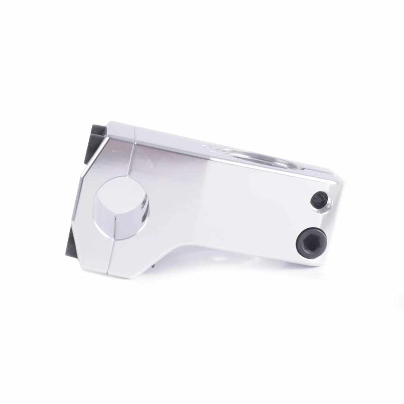 Side view of Cult Mind Control stem in silver on a white background