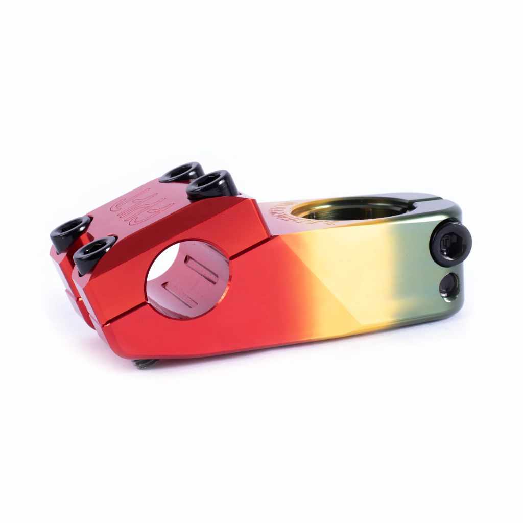 Cult Redemption top load stem in Rasta colourway on a white background
