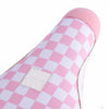 Cult x Vans checkered pink and white seat on a white background