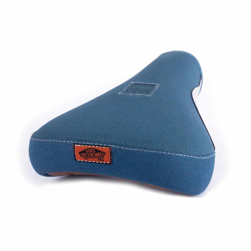 Cult X Vans Old School Pro Mid Pivotal Seat - Blue With White Stripe, Gum Base