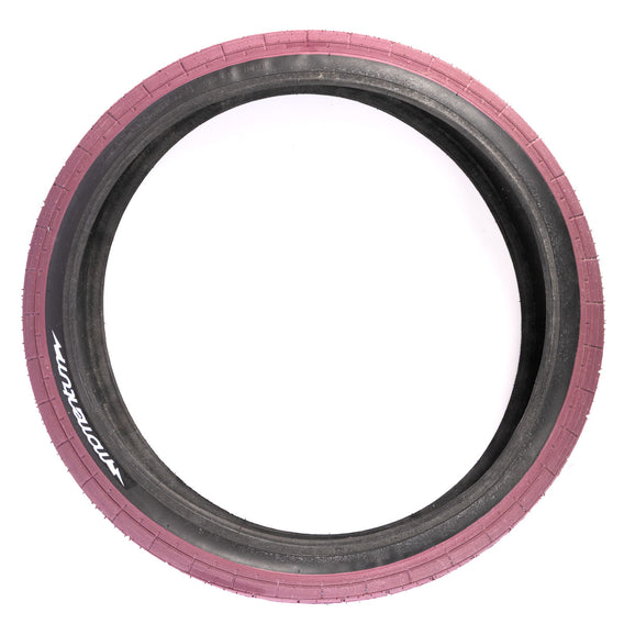 Demolition Momentum Tyre - Maroon With Black Sidewall 2.35" - SUN FADED