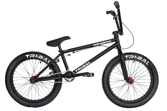 Tribal Dragon 20" BMX - Matte Black With Red parts
