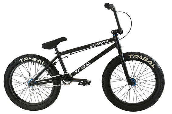 Tribal Dragon 20" BMX - Matte Black With Blue parts