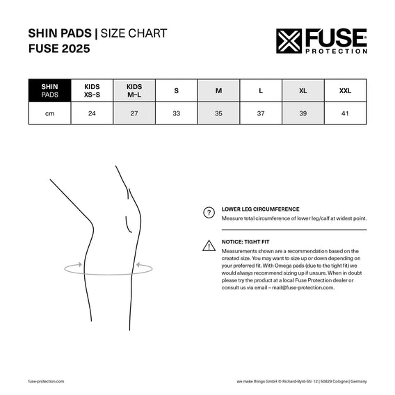 Fuse Alpha Pro Shin Pads - Black