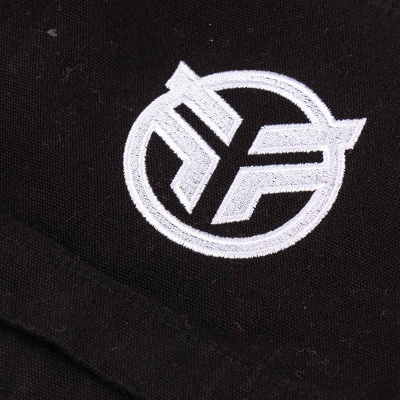 Federal Embroidered Canvas Shorts - Black