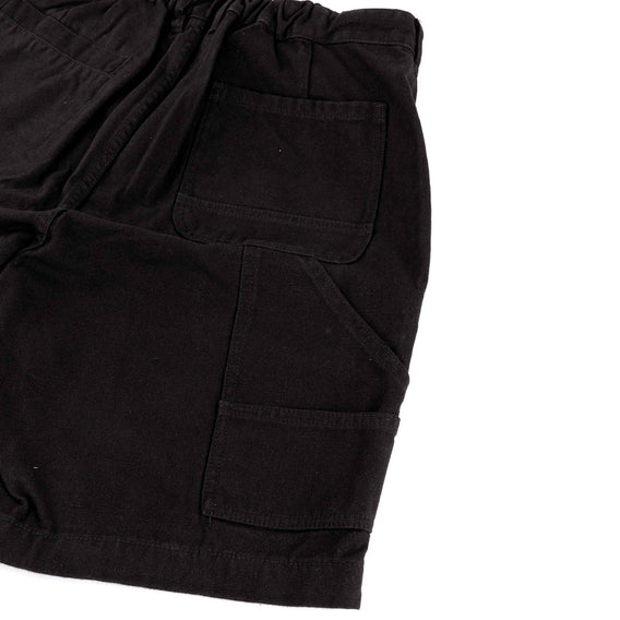 Federal Embroidered Canvas Shorts - Black