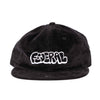 Black corduroy cap with 'FEDERAL' logo on a white background