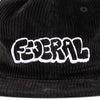 Federal Corduroy Tag logo cap - Black