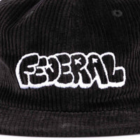 Federal Corduroy Tag logo cap - Black