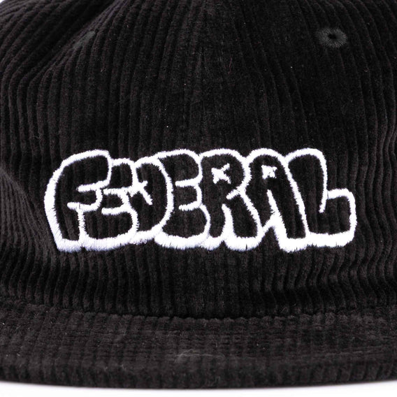 Federal Corduroy Tag logo cap - Black