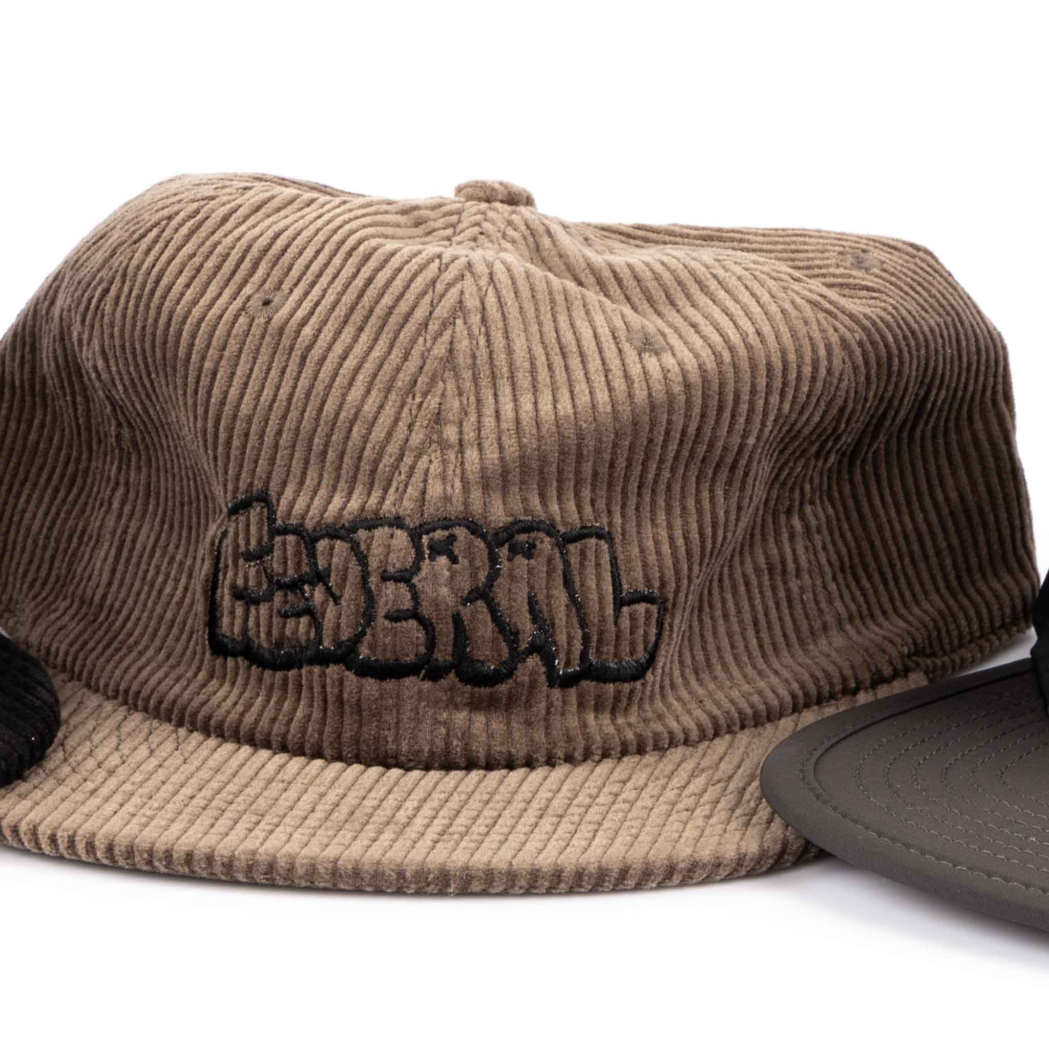 Federal Corduroy Tag Logo Cap - Brown