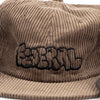 Brown corduroy cap with 'Federal' logo on a white background