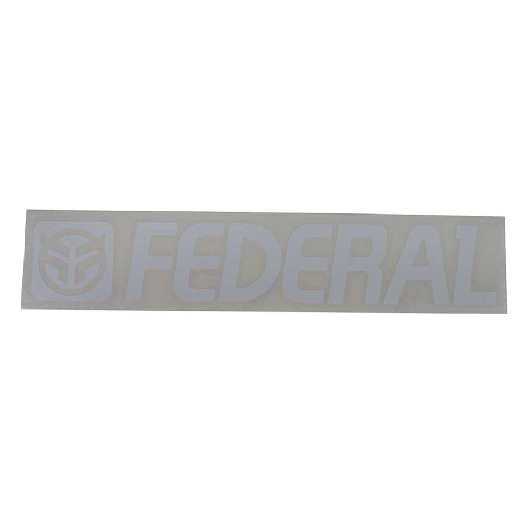 Federal 170mm Die Cut Sticker - White