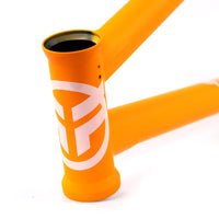 Federal Code Frame - Matt Orange head tube graphic