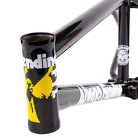Fiend Reynolds V4 BMX Frame Metallic Black Backyard