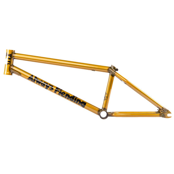 Fiend Reynolds V4 BMX Frame Trans Gold Backyard