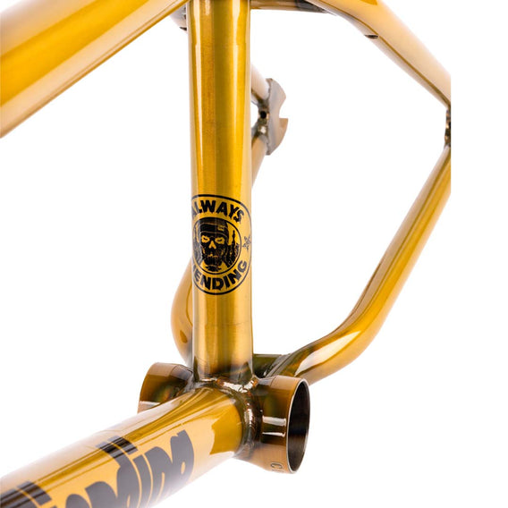 Fiend Reynolds V4 BMX Frame Trans Gold Backyard