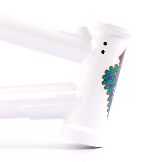 Fiend Shapeshifter Frame 335CS - Pearl White head tube profile