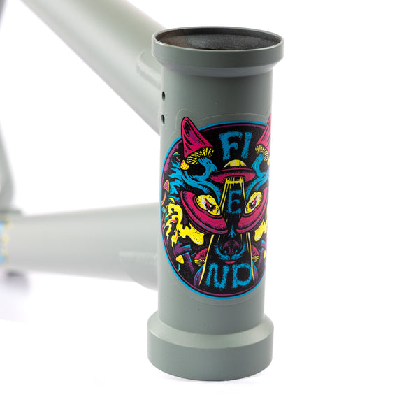 Fiend Shapeshifter Frame 335CS - Flat Grey Matt Closson head tube