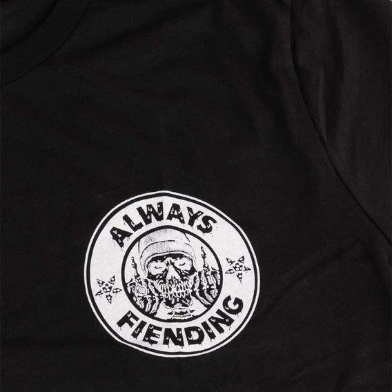 Fiend garrett reynolds always fiending black bmx t-shirt backyard bmx