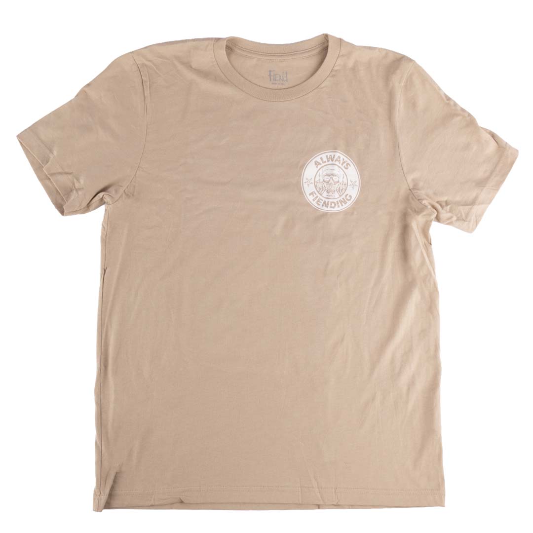 fiend garrett reynolds always fiending bmx t-shirt tan backyard bmx