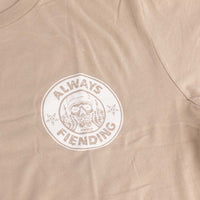 fiend garrett reynolds always fiending bmx t-shirt tan backyard bmx