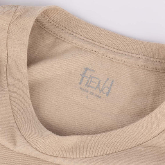 fiend garrett reynolds always fiending bmx t-shirt tan backyard bmx