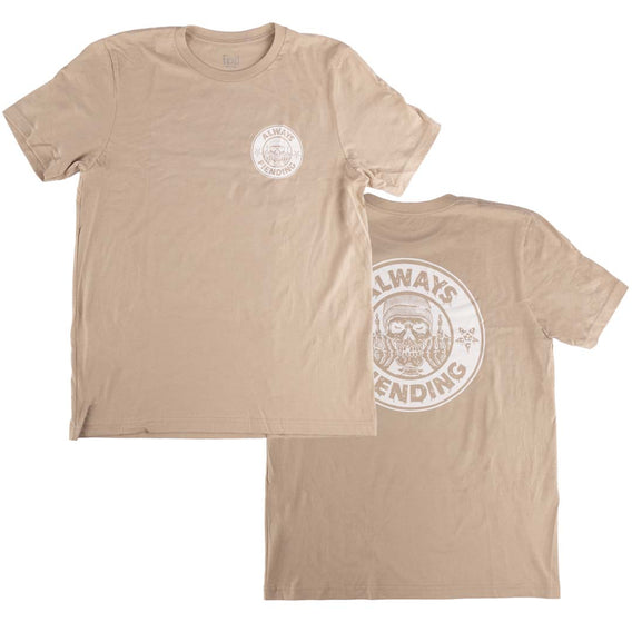 fiend garrett reynolds always fiending bmx t-shirt tan backyard bmx