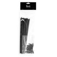 Fiend straight gauge bmx spokes black