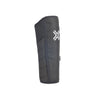 Black protective sleeve with a brand logo on a white background