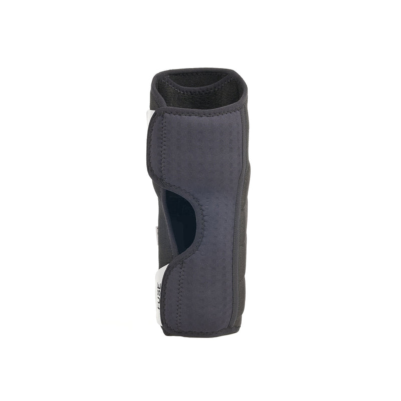 Black elbow pad on a white background