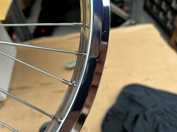 Cult Crew V2 Front Wheel With Guards - Chrome 10mm (3/8") - FACTORY SECONDS