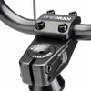 Close up of Kink Bold HRD top load stem built up on a Terrazzo White Kink Gap XL BMX bike