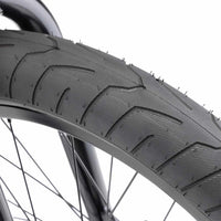 Close up of Kink Sever 20" tyre on a Kink Whip XL BMX bike