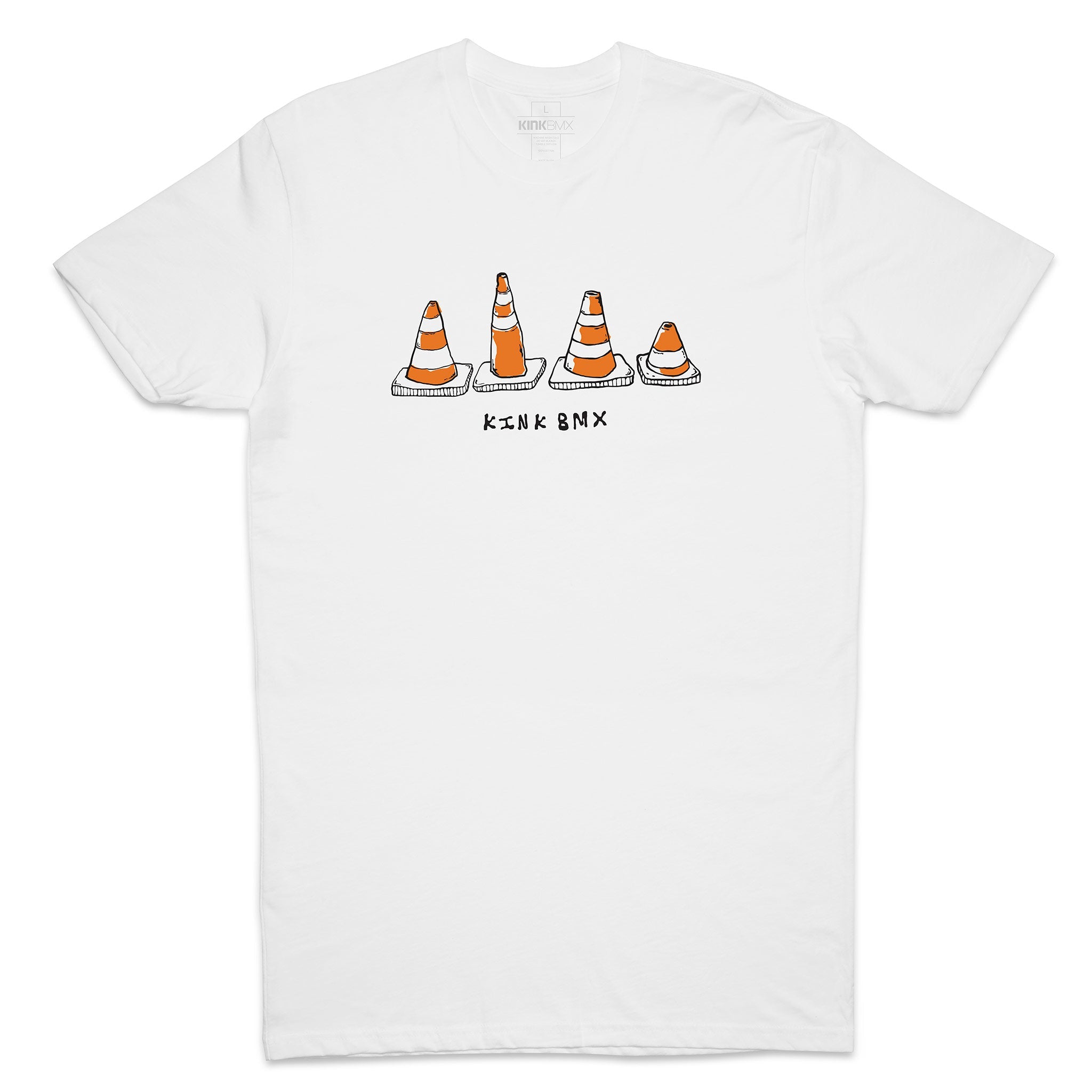 Kink safety white bmx t-shirt