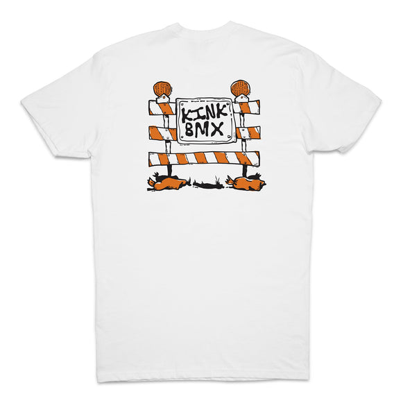 Kink safety white bmx t-shirt