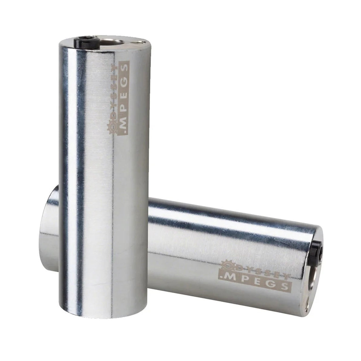 pair of silver odyssey bmx pegs 
