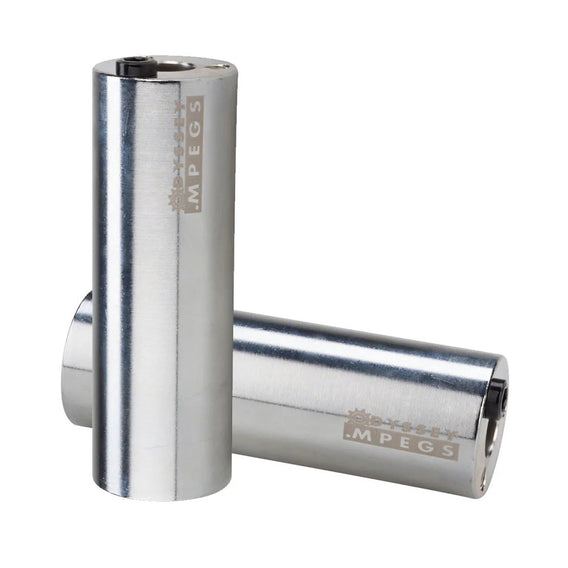 pair of silver odyssey bmx pegs 