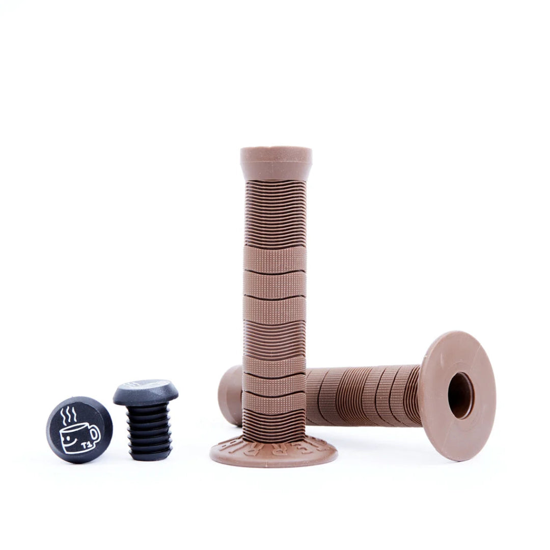 T1 Terrible One BMX Grips Brown Backyard BMX
