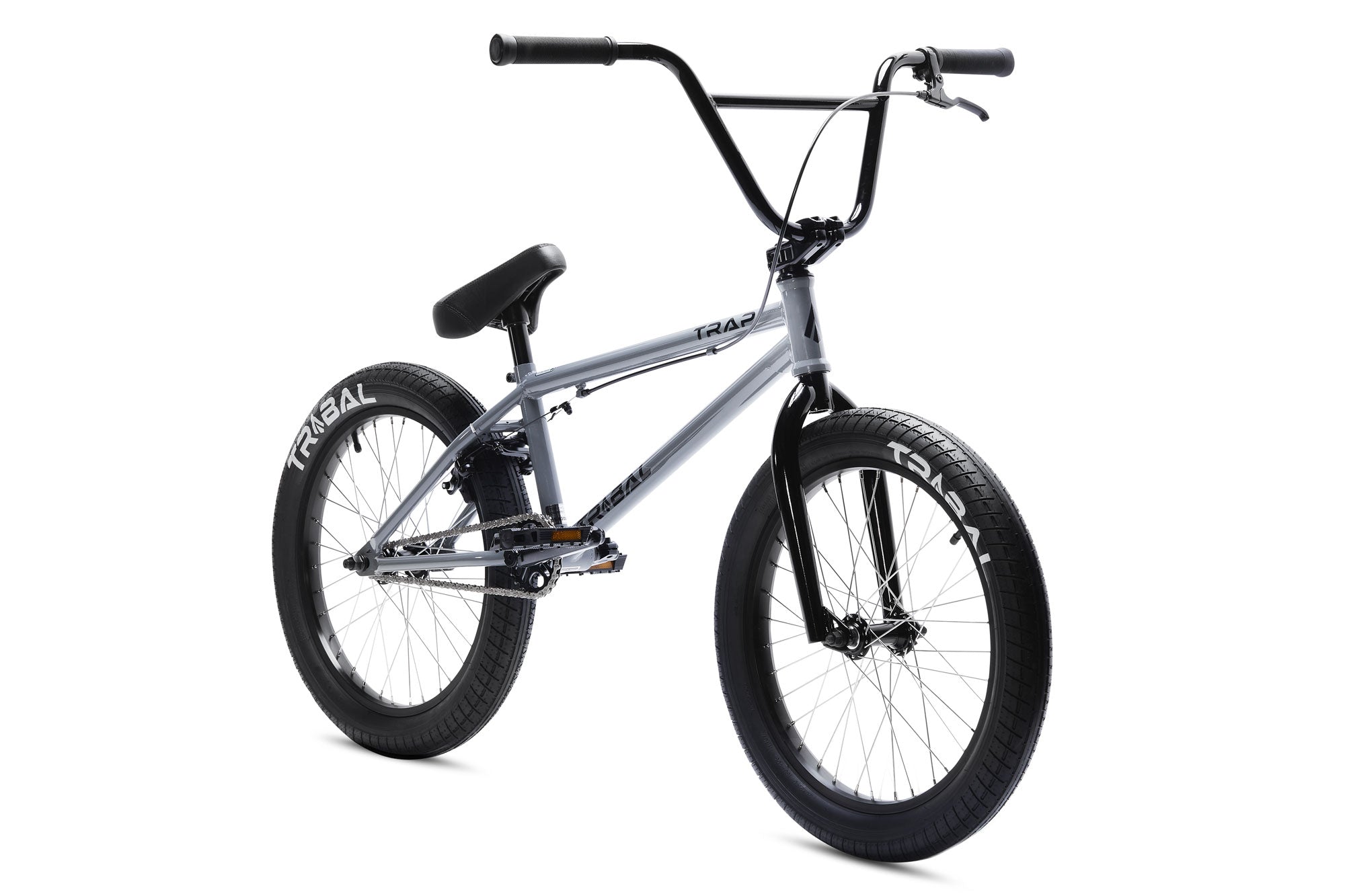 Tribal Trap Grey BMX front view on a white background