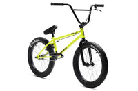 Tribal Trap Neon Yellow BMX front view on a white background