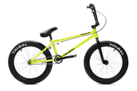 Tribal Trap Neon Yellow BMX side view on a white background