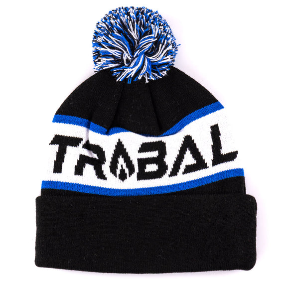 Tribal Beanie - Black / White / Blue