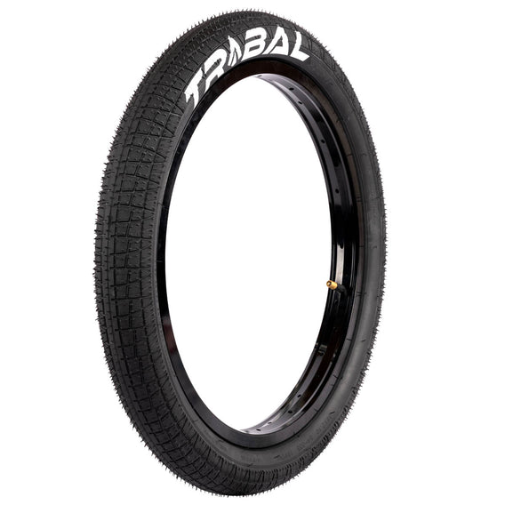 Tribal 18" Logo Tyres - Black 2.10"