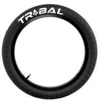Tribal 18" Logo Tyres - Black 2.10"