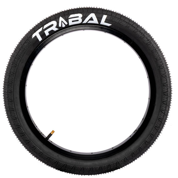 Tribal 18" Logo Tyres - Black 2.10"