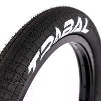 Tribal 18" Logo Tyres - Black 2.10"